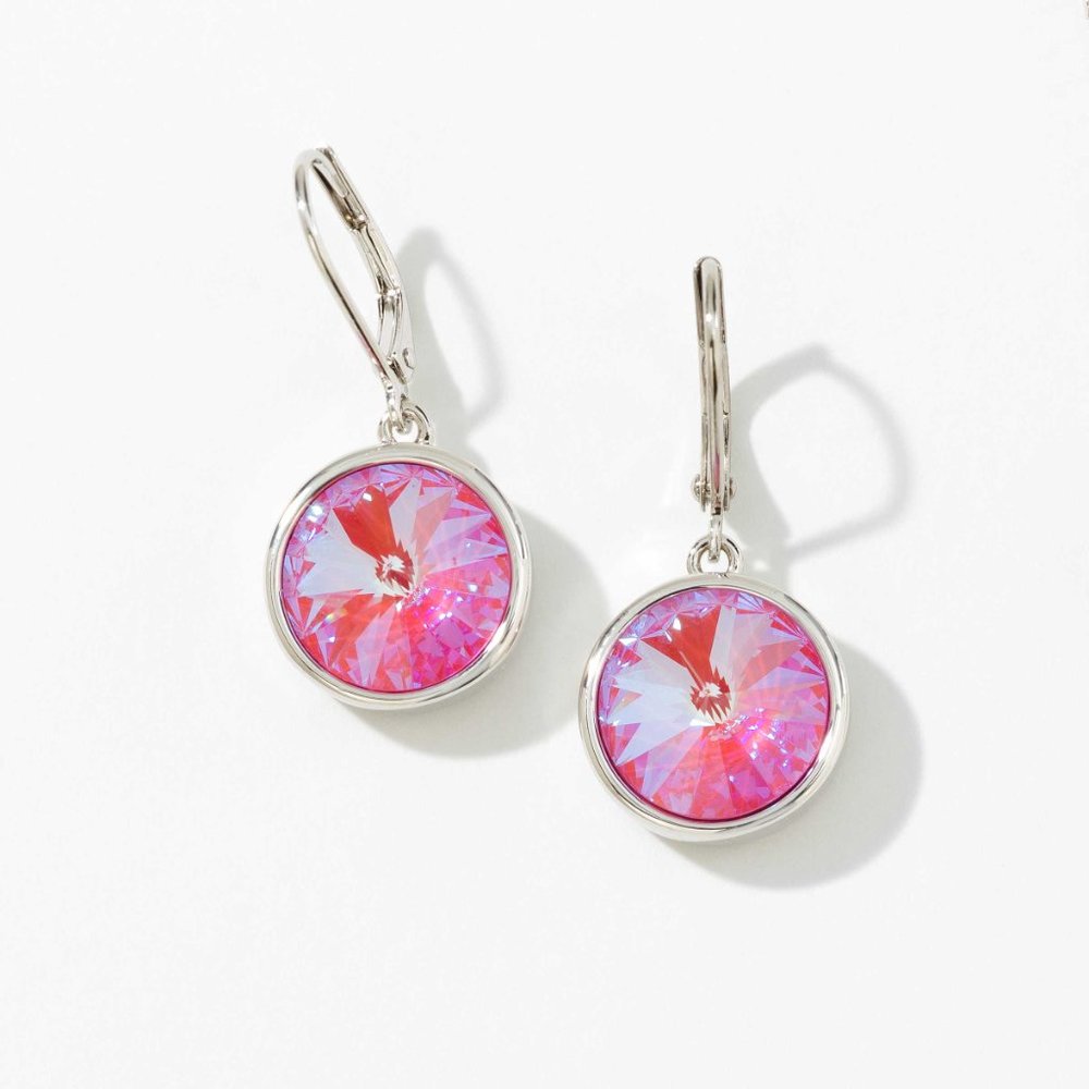 Touchstone Crystal by Swarovski Lulu Earrings Lotus Pink Delite